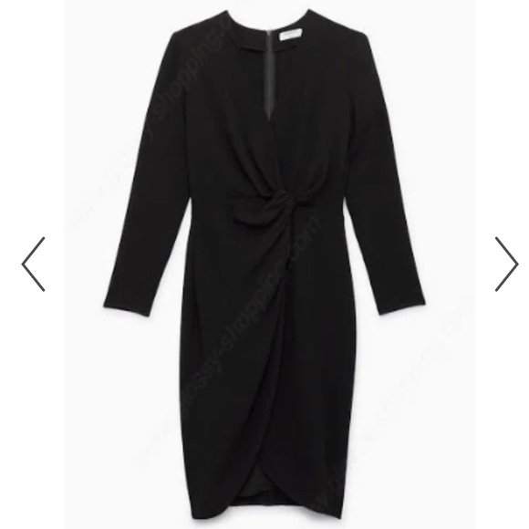 Aritzia Babaton Tadao Black Twist Front - Picture 2 of 6